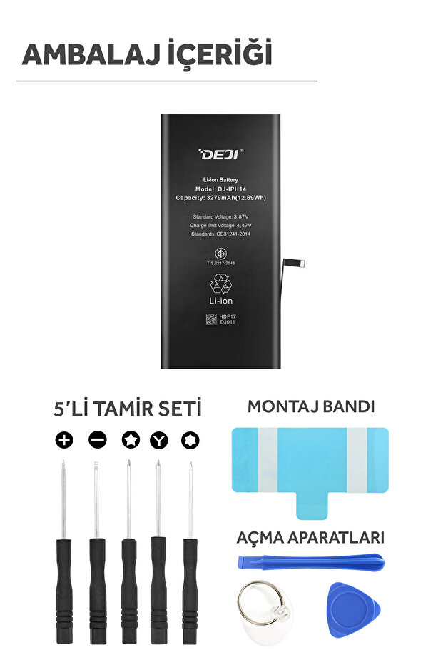 İphone 14 Batarya Mucize Batarya - Gerçek Ve Orijinal Mah Kapasite - 4