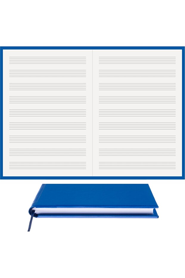 كتاب موسيقى (بدون مفتاح) 100% صناعة يدوية، خياطة يدوية (خيوط) قماش جلد طبيعي من الدرجة الأولى (A/5)