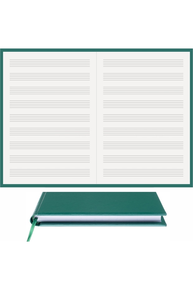 كتاب موسيقى (بدون مفتاح) 100% صناعة يدوية، خياطة يدوية (خيوط) قماش جلد طبيعي من الدرجة الأولى (A/5)