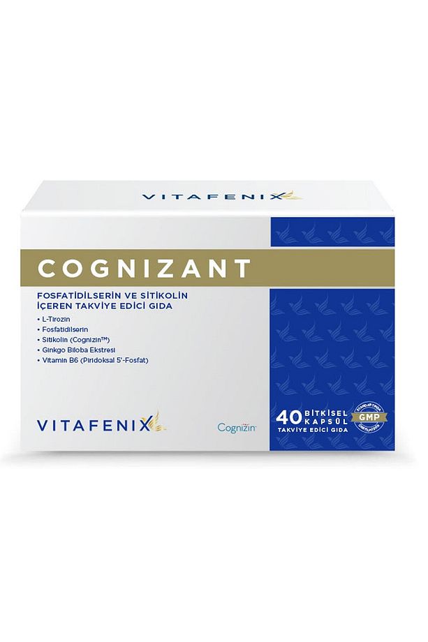 Cognizant Fosfatidilserin Ve Sitikolin Içeren Vegan Takviye Edici Gıda 40 Kapsül - 1