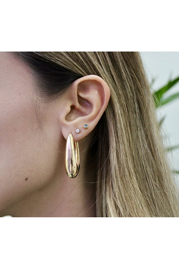 أقراط قطرة ذهبية - 2