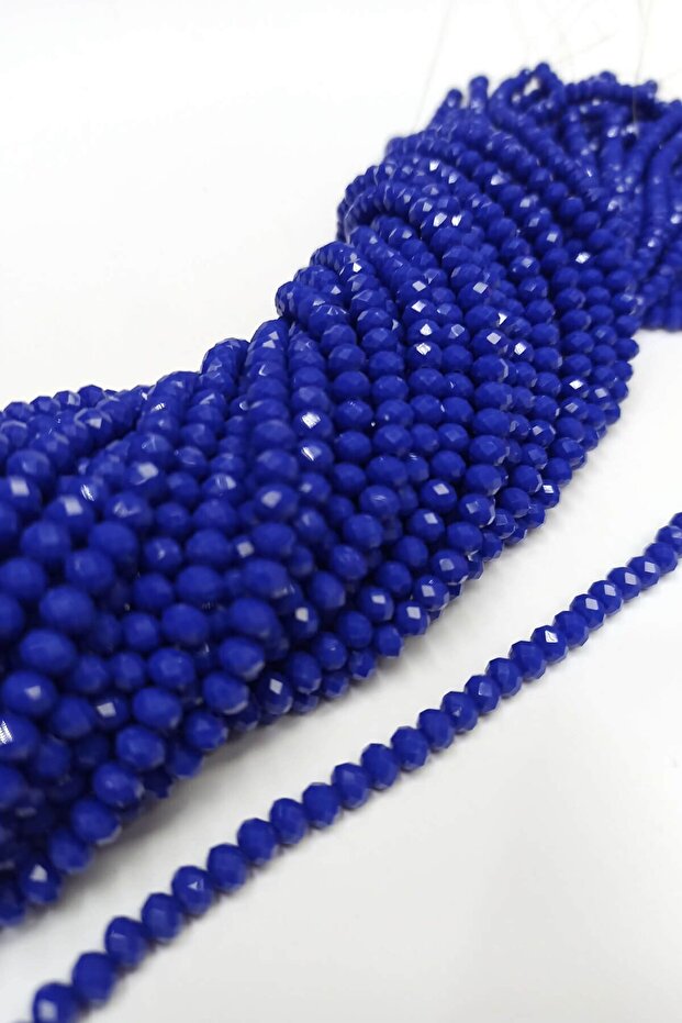 Beads Assortment Dark Blue Crystal Beads 6 mm – Beads, Stylish Design, Women's Accessory – Beads – Bo