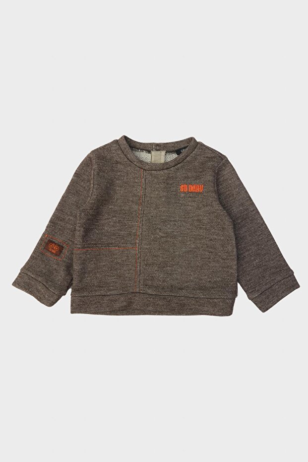 Baby Boy Brown Sweatshirt 23FW0BG1423
