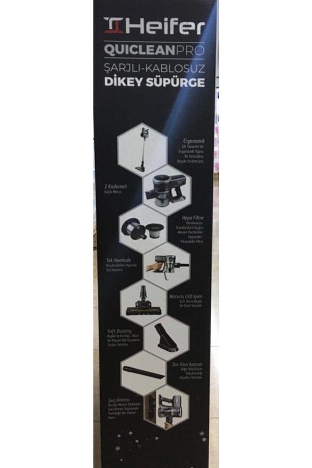 Quıclean Pro 22.2 V Kablosuz Dikey Şarjlı Süpürge. - 2