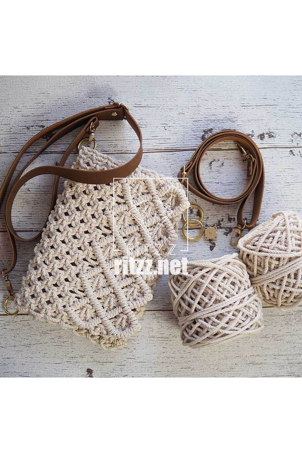 Makrome Çanta Seti DIY - 1