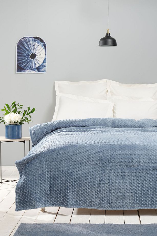 Alice Indigo Tek Kişilik Tomurcuk Wellsoft Battaniye - 1
