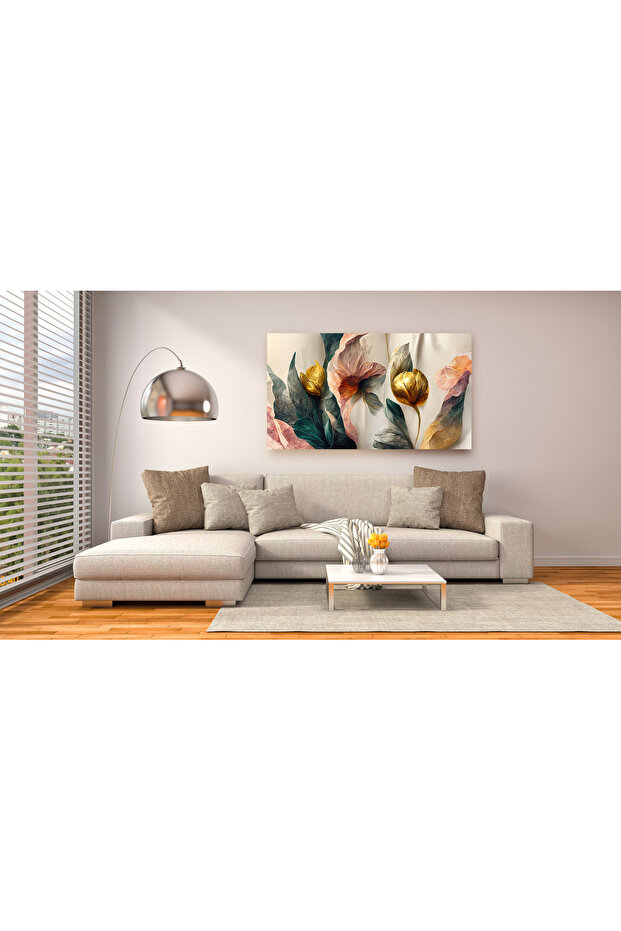تصميم زهرة ملونة قماش اللوحة ART030259