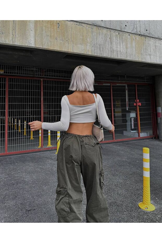 Croptop cu mânecă lungă Hazel - 2