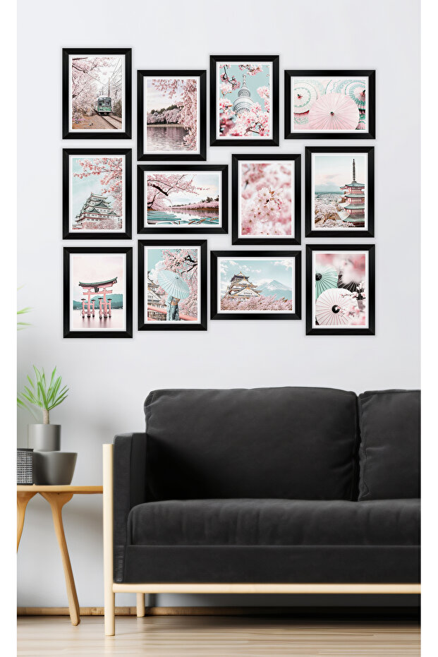 12 Piece Frame Look Mdf Table Set