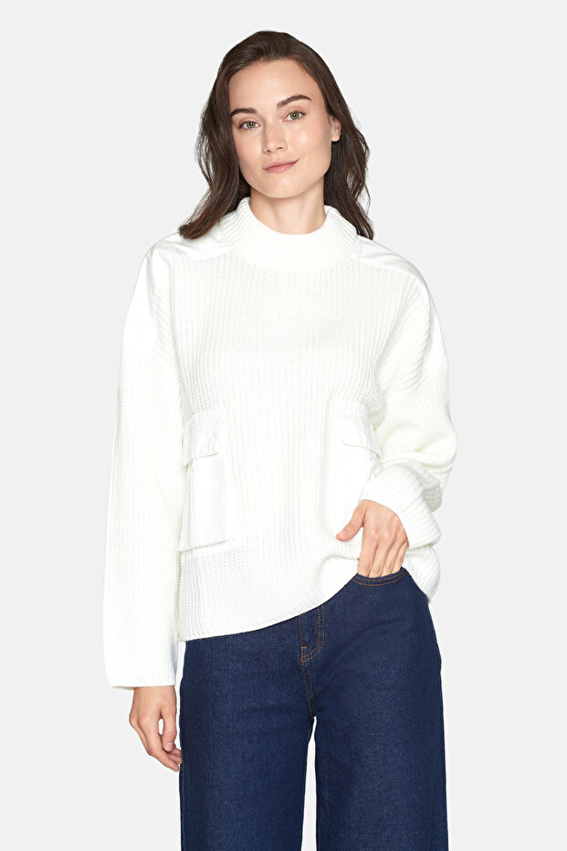 Pullover - Damen/Mädchen - Creme/Creme - 1