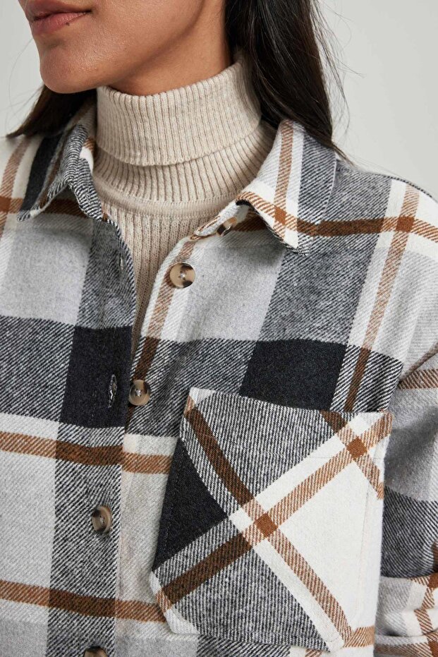 Flanel Uzun Kollu Gömlek R3725az23wn - 5