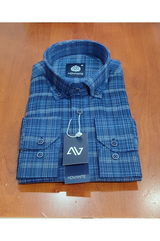 DAYNOGLU NEW SEASON LONG SLEEVE POCKET CLASSIC MEN'S SHIRT
