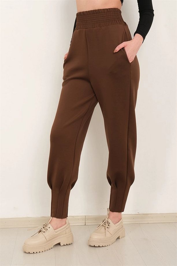 SCUBA DALGIÇ YÜKSEK BEL EŞOFMAN ALTI PAÇA PİLELİ / EVERYDAY TRACKSUIT PANTS - 5