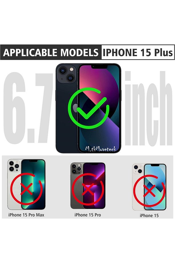 İphone 15 Plus Kılıf Magsafe Wireless Şarj Destekli Parlak Renkli Titanium Kenarlı Arkası Şeffaf - 2