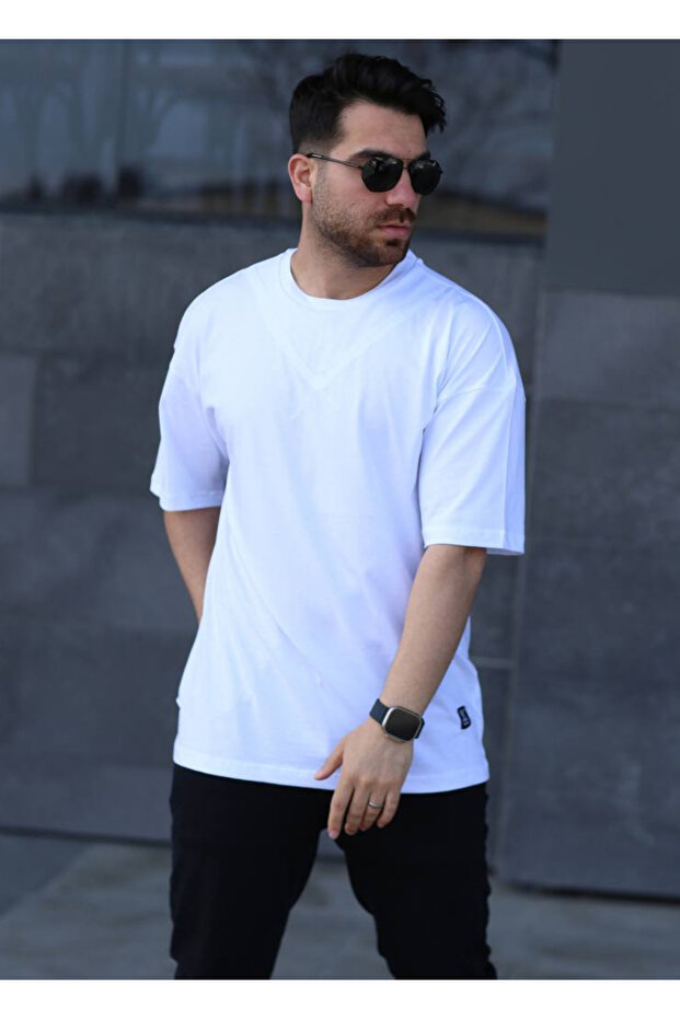 Oversize Men's T-Shirt X Patterned White - 1