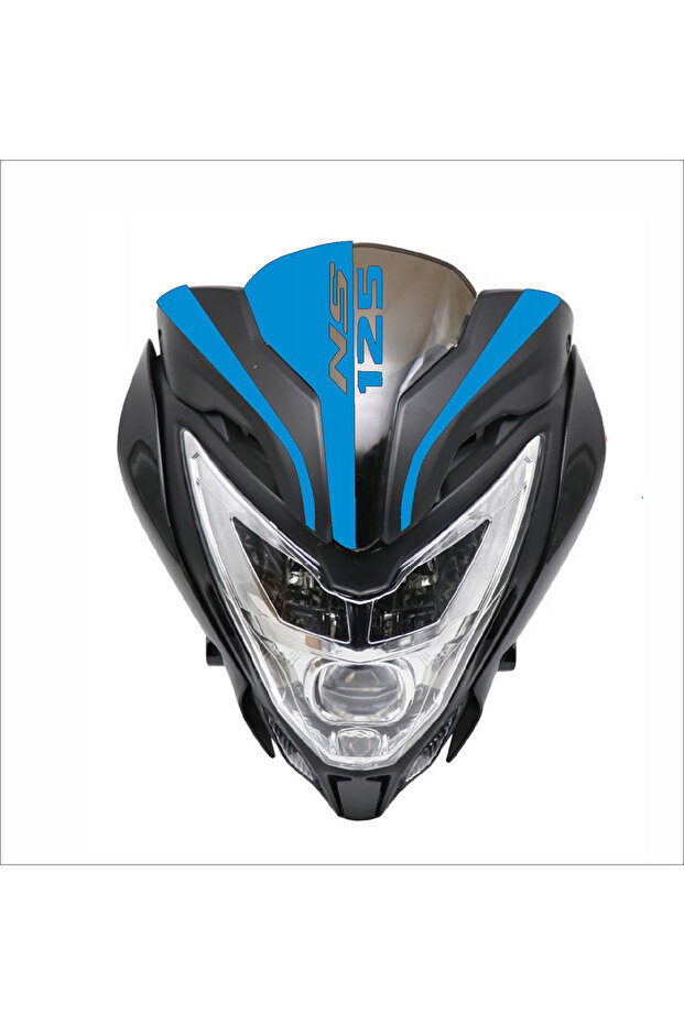 Pulsar Ns 125 Front Windshield Ns 125 Head Sticker LIGHT BLUE