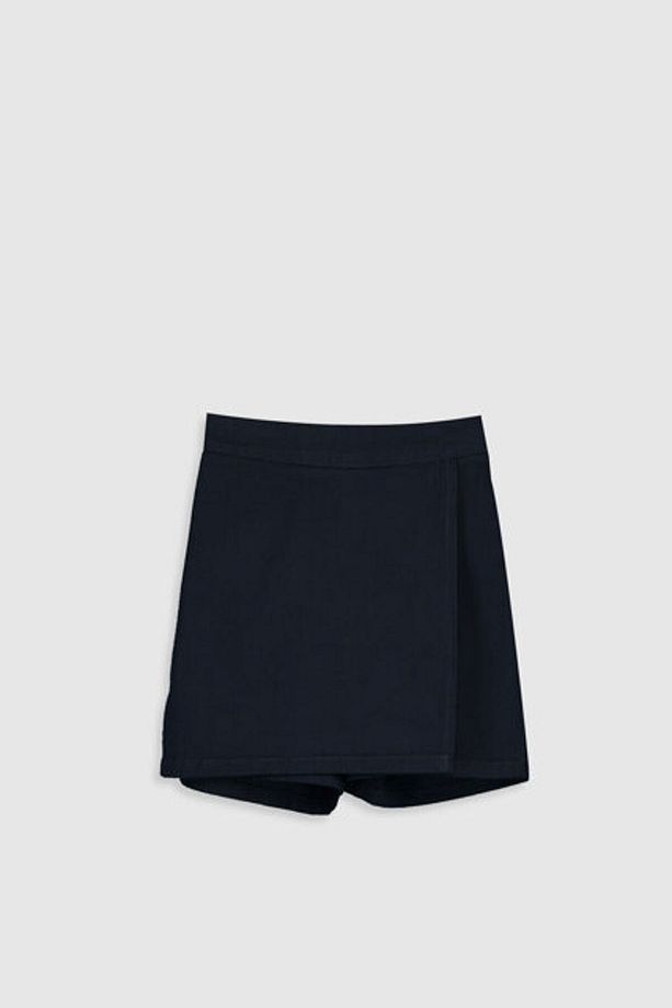 Your Fashion Style'dan Beli Lastikli Basic Kız Çocuk Koyu Lacivert Şort Etek - 2