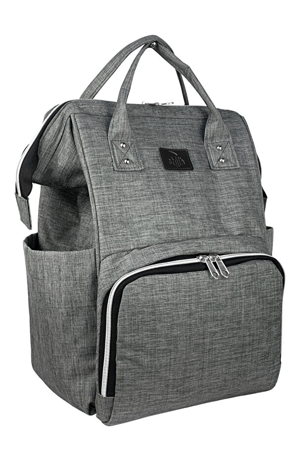 Paris Kadın Ve Anne Bebek Sırt Çantası Gri - 4