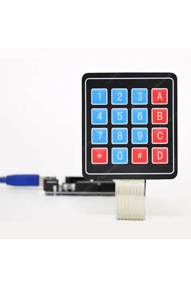 4 X 4 Matrix Membran Keypad 16 Buton Tuş Takımı Keyboard Klavye Alarm Şifre Kilit - 5