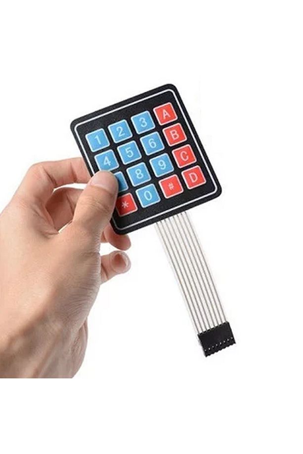 4 X 4 Matrix Membran Keypad 16 Buton Tuş Takımı Keyboard Klavye Alarm Şifre Kilit - 2