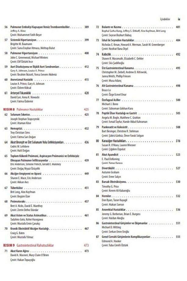 Tintinalli Acil Tıp: Kapsamlı Bir Çalışma Kılavuzu ( 9. Baskı ) - 6