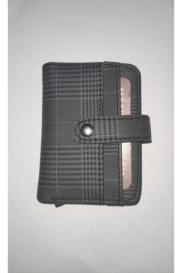 Automatic card holder - plaid - snap