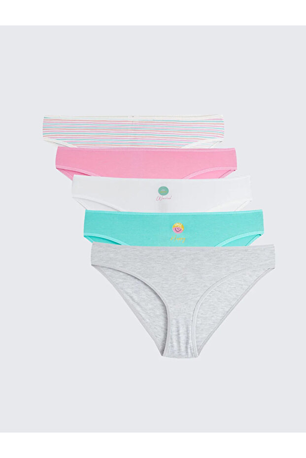 Printed Bikini Panties 5 Pack