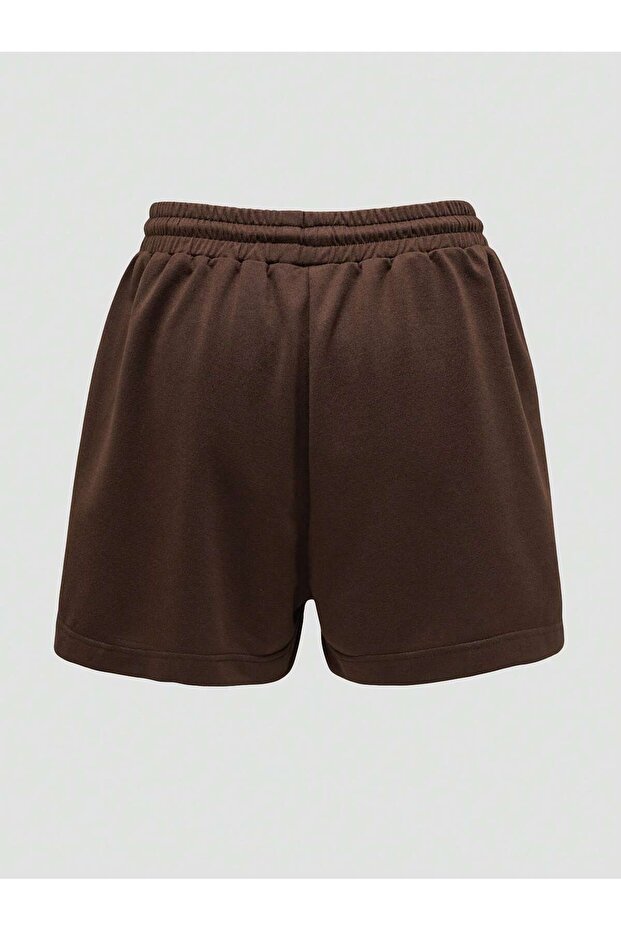 Bear Print Drawstring Waist Şort - 2