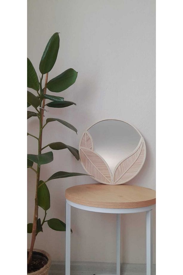 Bambu Rattan Ayna,özel Tasarım Ayna,bohem Hasır Rattan Ayna - 3