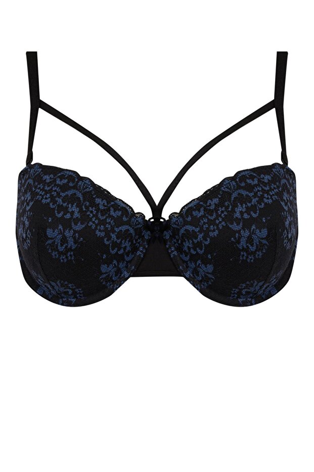Fall in Love Dantelli Dolgulu Push Up Bra - 1