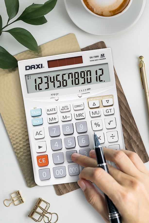 DX-7300 İŞLEM KONTROLLÜ BÜYÜK BOY HESAP MAKİNESİ, 12 HANELİ - 2