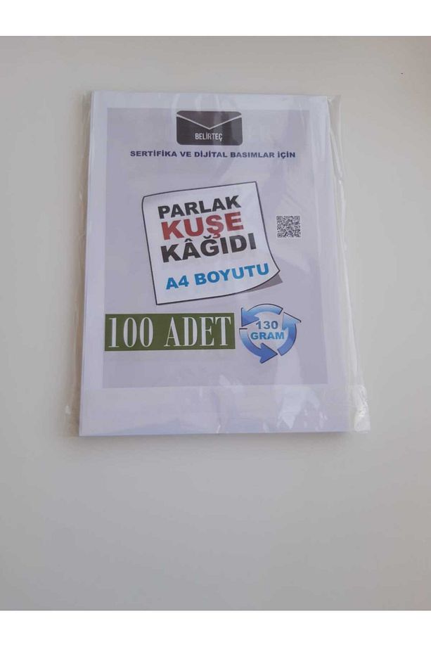 A4 Kuşe Kağıdı 130 Gram Sertifika ve Dijital Basımlar İçin Lazer Yazıcılara Uygun 100 Adet - 1