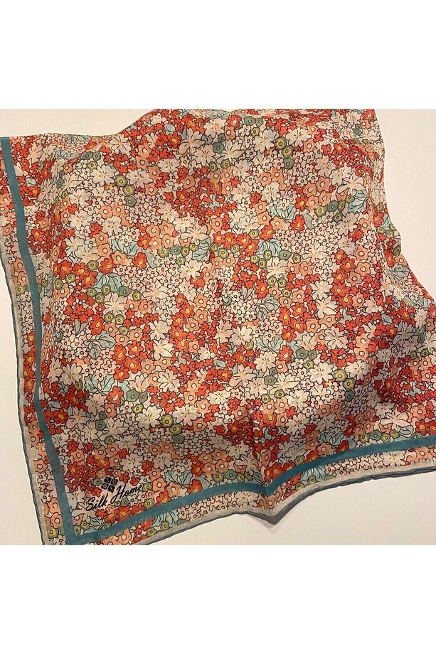 Bahçe Desen Soft Pamuk Eşarp - 4
