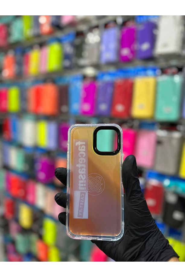 Iphone 12 Pro Max Chop Hologramlı Silikonlu Kılıf - 2