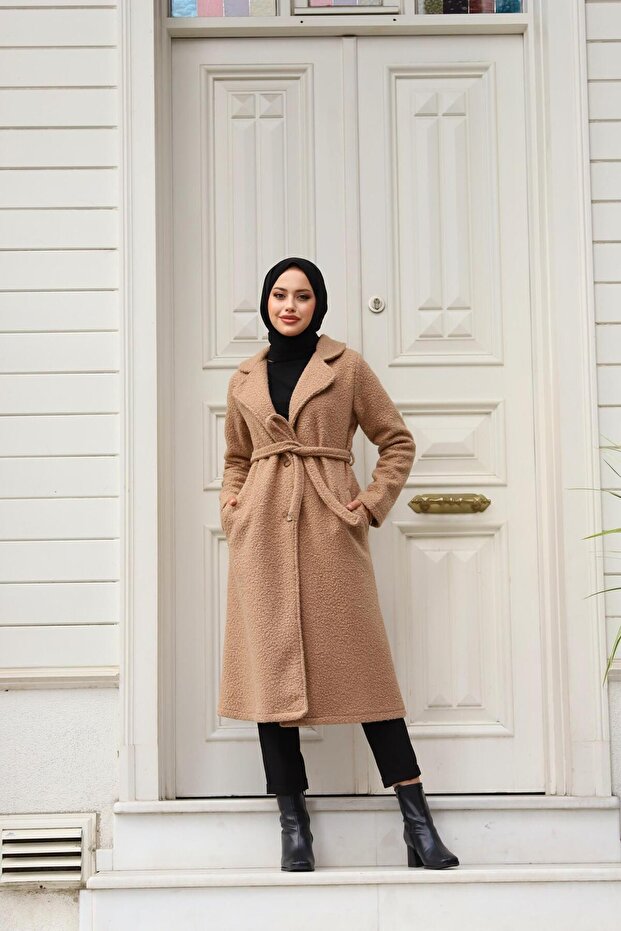 BUCLE FABRIC COAT - 2