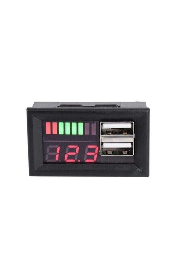 Akü Kapasite Göstergesi Voltmetreli ve USB Çıkışlı - 4