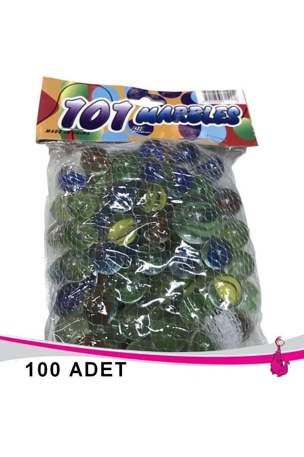 Cam Misket Bilye Oyuncak 100 Adet Karışık Cam Bilya Erkek Çocuk Oyuncak Bilye - 2