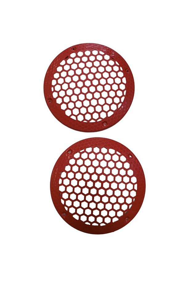 20CM MİDRANGE VE HOPARLÖR KORUMA KAPAĞI KIRMIZI PLASTİK 1TAKIM (2ADET) - 3