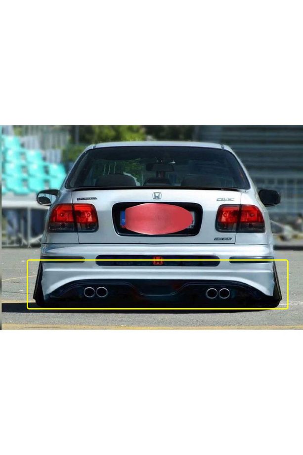 Honda Civic İes EK Makyajsız Kasa Custom Arka Ek Mat Siyah Plastik 1996 1997 1998 - 1