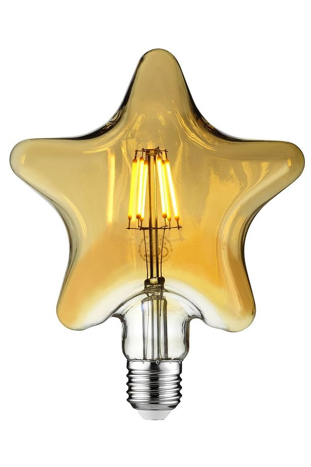 Yıldız Rustik Ampul Rustik Led Ampul Yıldız Rustik Lamba E27 Edison - 1
