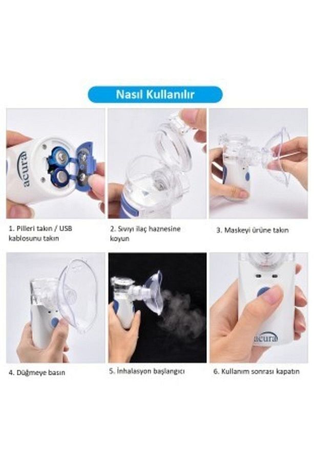 Ac 4020 Taşınabilir Mesh Nebulizatör Çok Hafif Süper Sessiz - 5