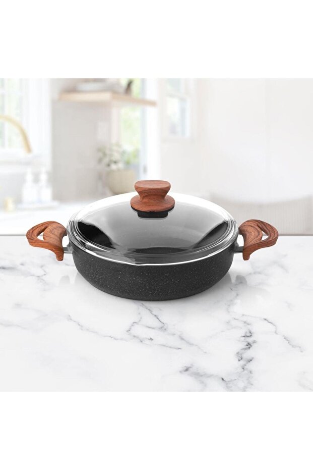 Dn 20019 28cm Granit Basık Tencere - 1