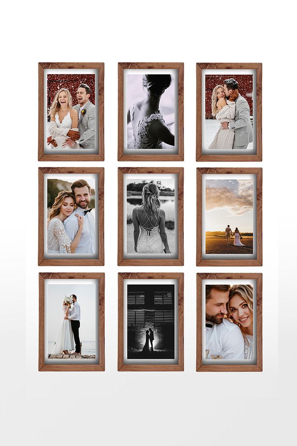 9 ADET 21X30 A4 KEMENÇE AHŞAP ÇERÇEVE MDF - PLEKSİLİ FOTOĞRAFLI SERTİFİKA ÇERÇEVE - 6