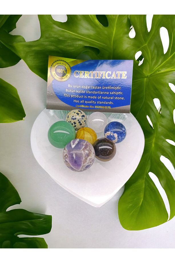 Selenit Kase Arındırma Taşı VE ÇAKRA SET (ASA)(SERTİFİKALI) - 4