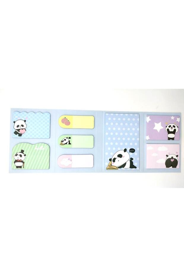 Adhesive Note Paper Set 8 Different Patterns 8x20 Pieces - 1