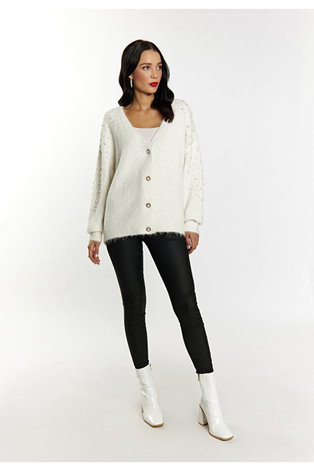 Strickjacke mit Perlen imane - 4