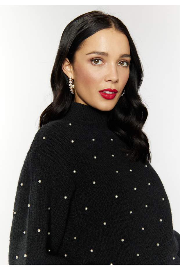 Caneva Perlen Strickpullover - 3