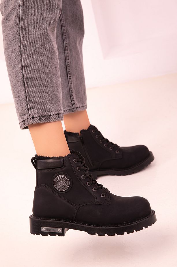 Siyah Kadın Bot & Bootie 13779 - 5