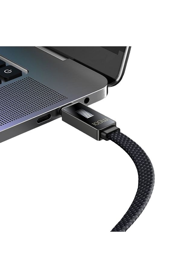 CA-4470 100W Type-C To Type-C Hızlı Şarj ve Data Aktarım Kablosu 1.2m - Siyah - 3