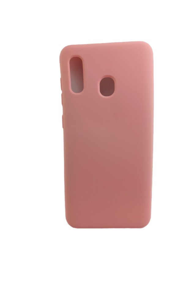 Samsung Galaxy A20 Cappy Silicone Colorful Stylish Case with Velvet Inside